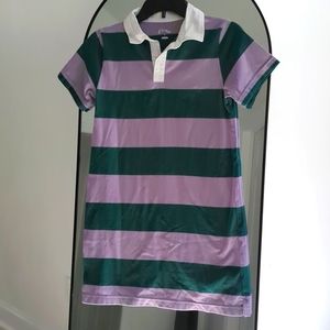 Girls Art Class Striped Shirt Dress with Collar NWOT